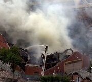 Sandėlio gaisras Argentinoje 