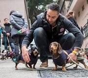 Kinijoje vyko taksų eitynės &bdquo;Sausage walk&ldquo;