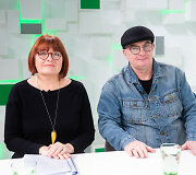 Gabrielė Napru&scaron;ienė ir Algimantas Aleksandravičius