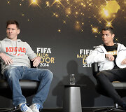 Lionelis Messi ir Cristiano Ronaldo