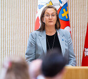 Konferencijos &bdquo;Sporto įtaka vaikų gerovei. &Scaron;iaurieti&scaron;ka patirtis&ldquo; akimirka