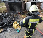 Pagiriuose užsiliepsnojo garažas