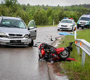 Vilniaus rajone avarijoje žuvo motorolerio vairuotojas