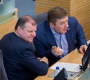 Saulius Skvernelis ir Ramūnas Karbauskis