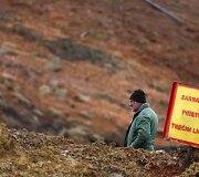 Žemės nuo&scaron;liauža Bosnijos anglies kasykloje