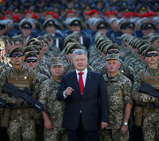 Kijeve vyksta Ukrainos Nepriklausomybės dienos proga surengtas karinis paradas