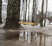 Sniegą Vilniuje keičia balos