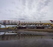 Raketa &bdquo;Antares&rdquo;, kelianti erdvėlaivį &bdquo;Cygnus&ldquo; su Lietuvos palydovais i&scaron; Volopo salos NASA skrydžių centro