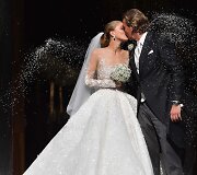 &bdquo;Swarovski&ldquo; paveldėtojos Victorios Swarovski vestuvių akimirka