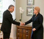 Dalia Grybauskaitė ir Vigilijus Jukna