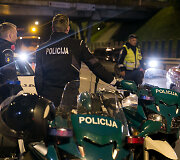 Naktinis kelių policijos reidas Vilniuje