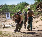 Lietuvos vadovų asmens sargybiniai &scaron;audykloje tobulino įgūdžius