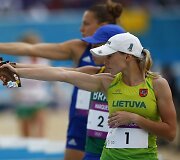 Laura Asadauskaitė i&scaron; Lietuvos laimėjo aukso medalį &scaron;iuolaikinės penkiakovės rungtyje.