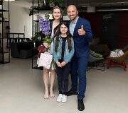 Remigijus Žiogas su dukra Riana