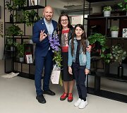Remigijus Žiogas su dukra Riana