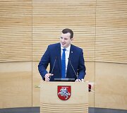 Ūkio ministro Virginijaus Sinkevičiaus priesaika Seime