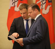 Vilius &Scaron;apoka ir Saulius Skvernelis