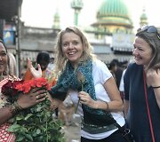 Evelina Daciūtė ir Au&scaron;ra Kiudulaitė savo kūrybą pristatė Indijoje ir Amerikoje