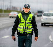 Kelių policijos dieninis reidas Vilniaus vakariniame aplinkkelyje