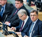 Premjeras Algirdas Butkevičius pristatė Vyriausybės metinę ataskaitą.