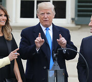 Prancūzijos prezidentas Emmanuelis Macronas atvyko į JAV