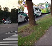 Įvykis Tvirtovės alėjos ir Sukilėlių prospekto sankryžoje