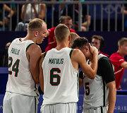 Paryžiaus olimpinių žaidynių 3x3 krep&scaron;inio rungtynės: Lietuva &ndash; Prancūzija