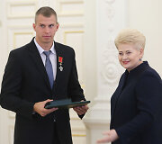 Prezidentė apdovanoja Lietuvos sportininkus