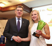 Algirdas Butkevičius ir Rūta Meilutytė