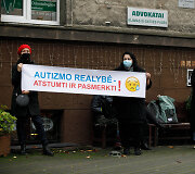 Piketas prie Kauno apygardos teismo