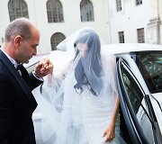 Justinos Kazlauskytės ir Jono Po&scaron;kaus vestuvių akimirka
