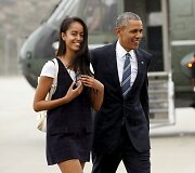 Barackas Obama su dukra Malia