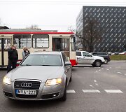 Troleibuso ir &bdquo;Audi&ldquo; avarija Vilniuje