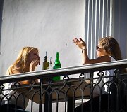 Saulės nutviekstas Vilnius ir vilniečiai.