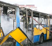 Vilniuje, Fabijoni&scaron;kių mikrorajone sudegė mar&scaron;rutinis miesto autobusas