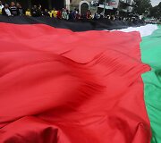 Didžiulė Palestinos vėliava