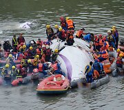 Taivane į upę nukrito &bdquo;TransAsia Airways&ldquo; lėktuvas