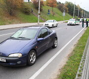 Avarija Vilniaus T.Narbuto gatvėje