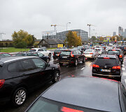 Automobilių spūstys Vilniaus gatvėse