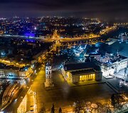 Gimtadienį &scaron;venčiančio Vilniaus vaizdai
