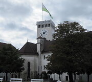 Pasvaik&scaron;čiojimas po Liublianą ir vaizdai i&scaron; miesto karalių pilies