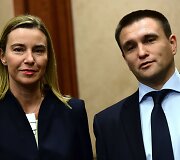 Federica Mogherini ir Pavlo Klimkinas 