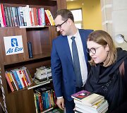 Geležinkelio stotyje buvo atidaryta visą parą veikianti skaitykla