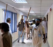 Protestuotojai Pakistane