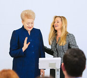 Dalia Grybauskaitė ir Emily Vacher