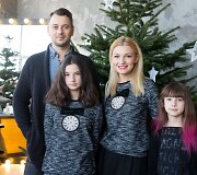 Kalėdinio renginio akimirka