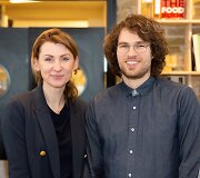 Restoranas &bdquo;Sakmės&ldquo; &scaron;eimininkai Evelina Urbaitė ir Aivaras &Scaron;ičkus