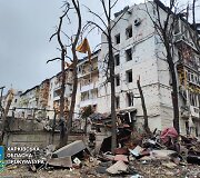 Galingas rusų smūgis Charkivui