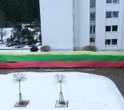 MRU studentai ir dėstytojai Valstybės atkūrimo dieną.