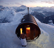 Sauna Italijos kalnuose